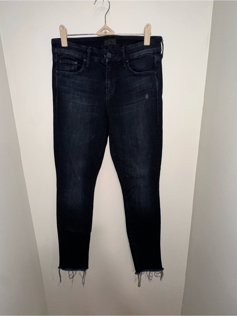 MOTHER Looker Ankle Fray Hey, Good Lookin’ Skinny Jeans